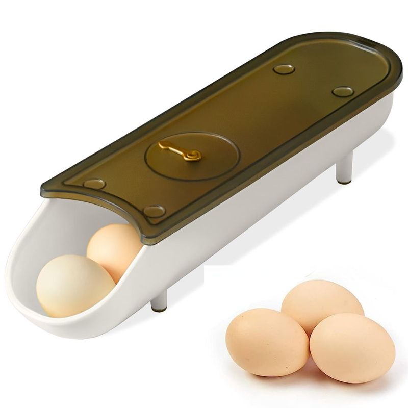 MINARI - Organizador Dispensador Porta Huevos Blanco D14