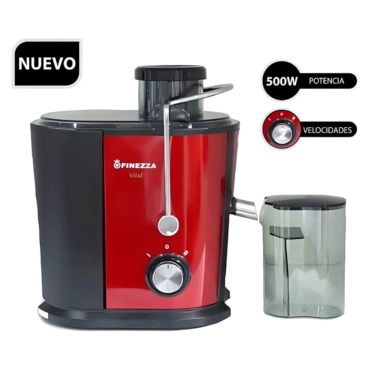 FINEZZA - Extractor de Jugos FINEZZA FZ-6096EX 500w 1.2 Litros