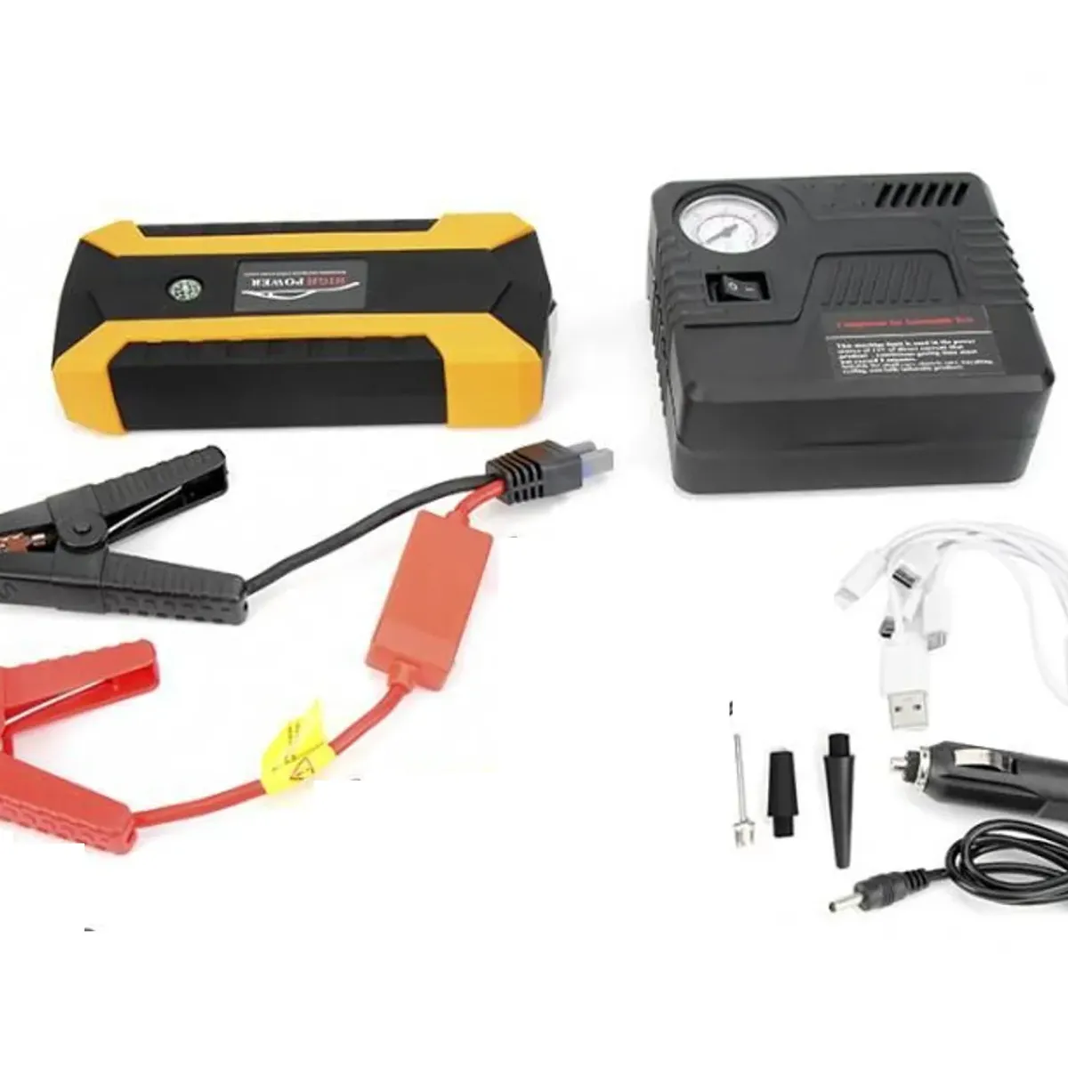 GENERICO - Arrancador de Bateria de Auto Portatil  COMPRESOR DE AUTO