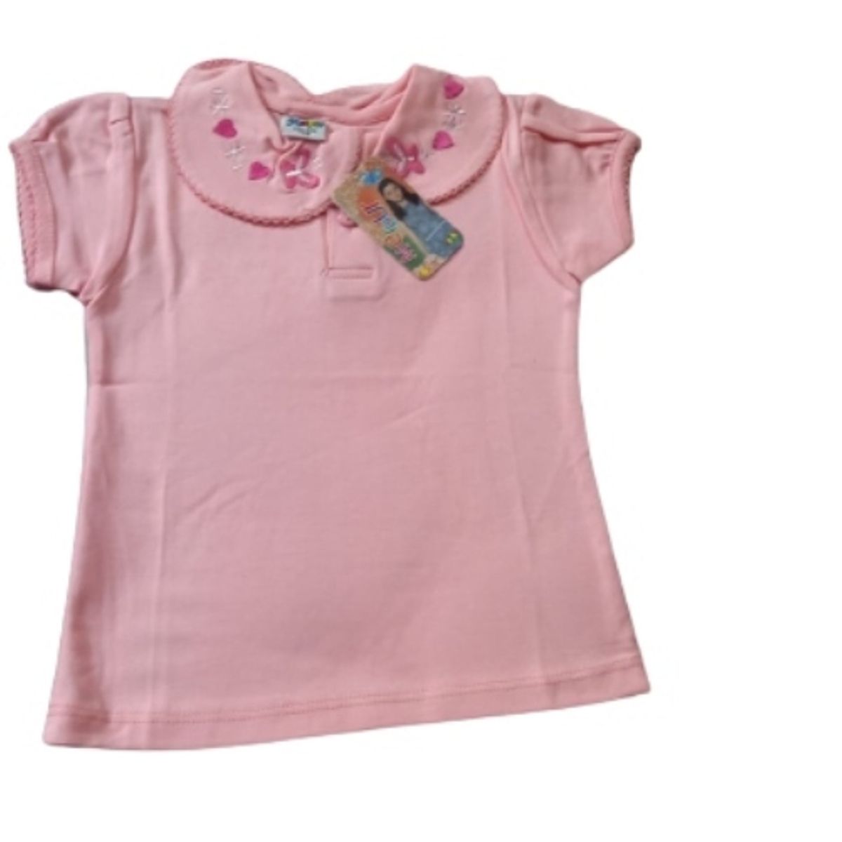 GENERICO - polo para niÃ±a manga Corta