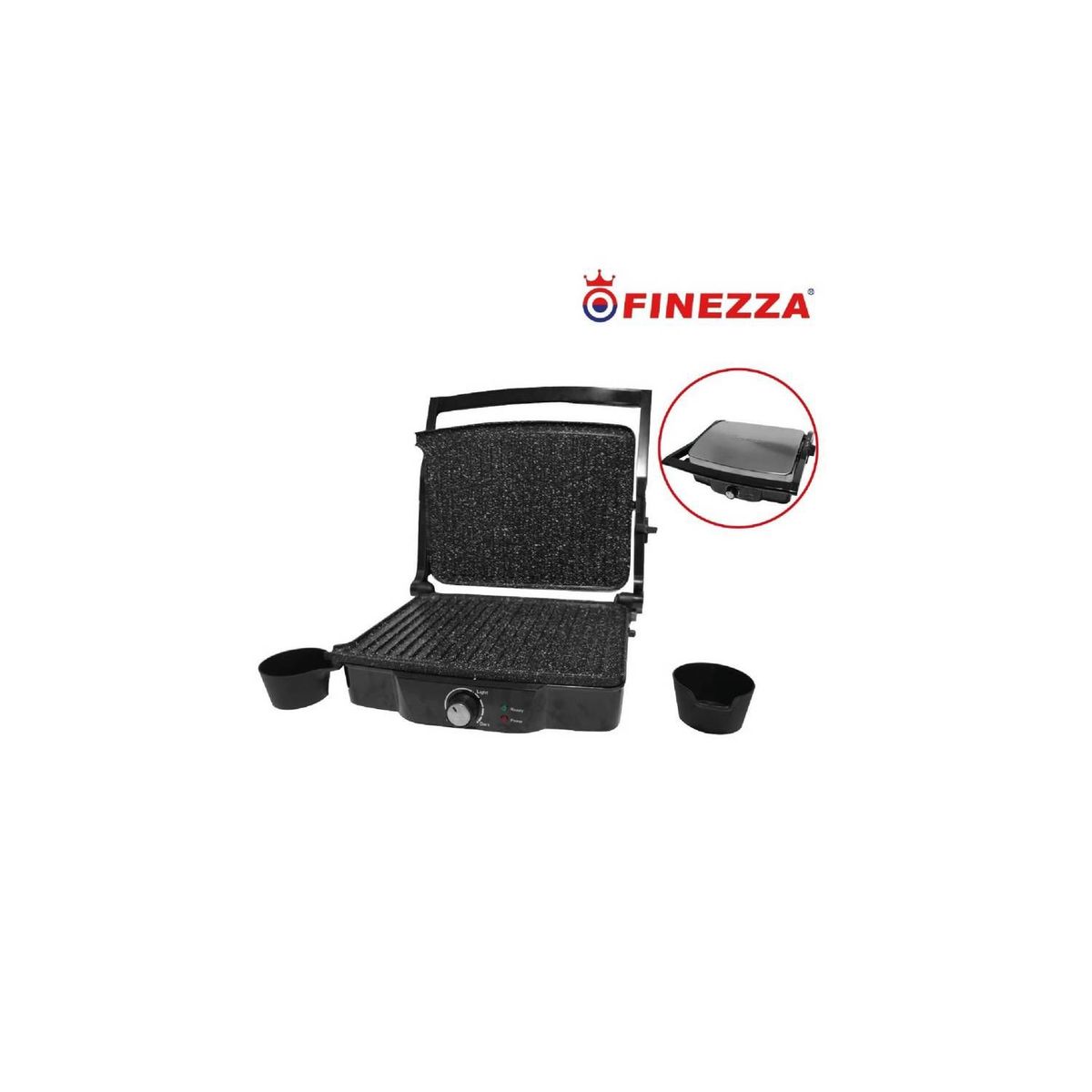 FINEZZA - PARRILLERA FINEZZA FZ-802EG ANTIADHERENTE CON REGULADOR TEMPERATURA