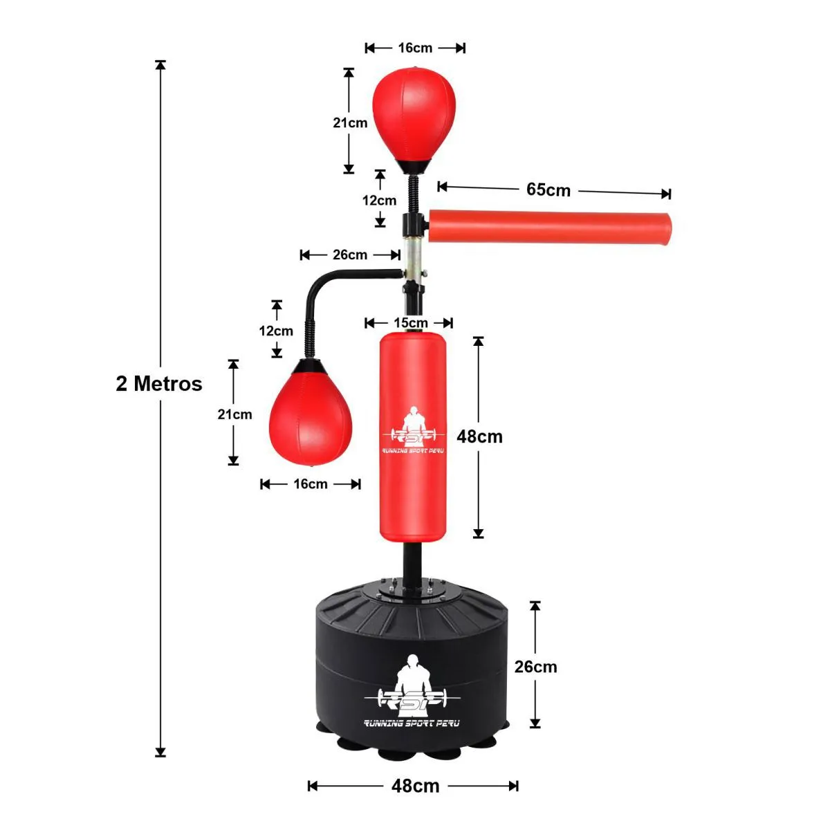 RUNNING SPORT PERU - Saco Box Piso Importado Boxeo Doble Pera Sparring