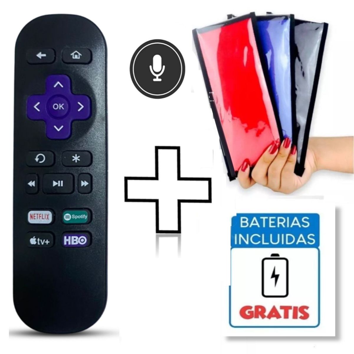 GENERICO - Control Remoto Roku Express Premiere Plus 4k Ultra  Funda