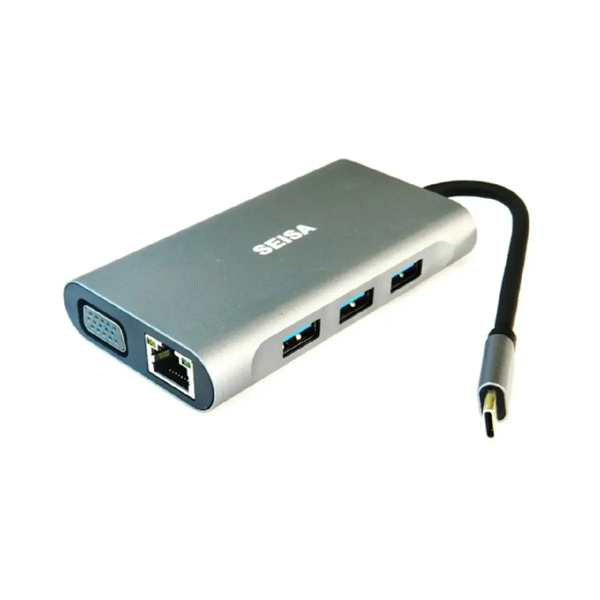 Adaptador HUB USB Seisa BYL-2111 TIPO C 7 IN 1, marca SEISA - Foto 2