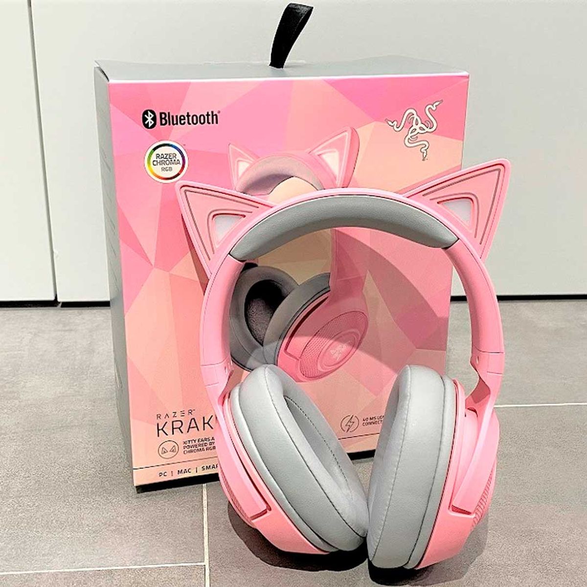 RAZER - Audifono Gamer Razer Kraken BT Edicion Kitty Bluetooth - Rosa
