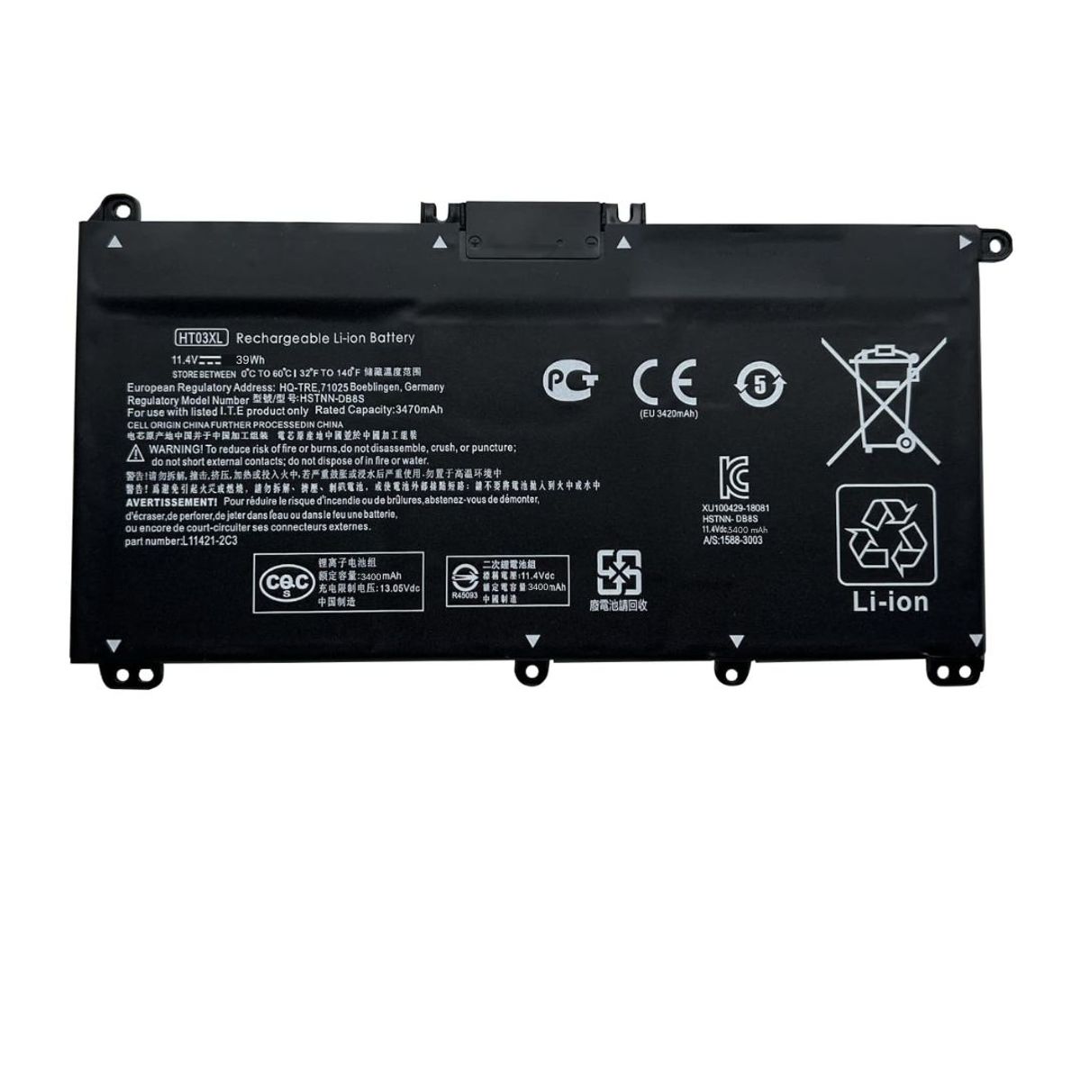 GENERICO - Batería Para laptop HP HT03XL 14-CK 14-CM 14-DQ 15-DA 15-DB
