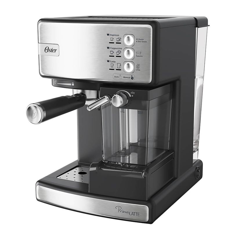 OSTER - Cafetera Espresso PrimaLatte OSTER 15 Bares Plateado BVSTEM6603SS