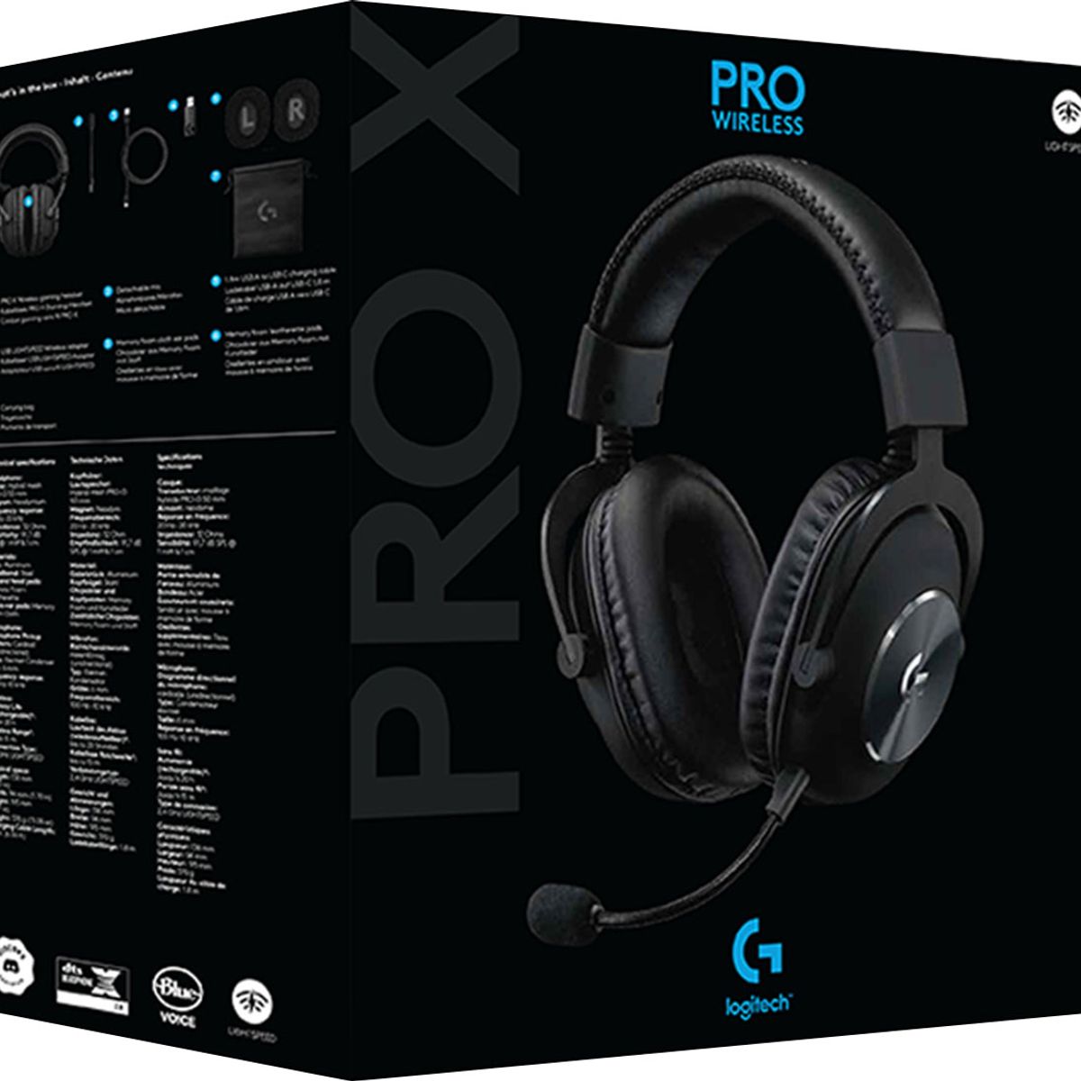 LOGITECH - AUDIFONO CON MICROFONO LOGITECH G PRO X LIGHTSPEED INALAMBRICO NEGRO