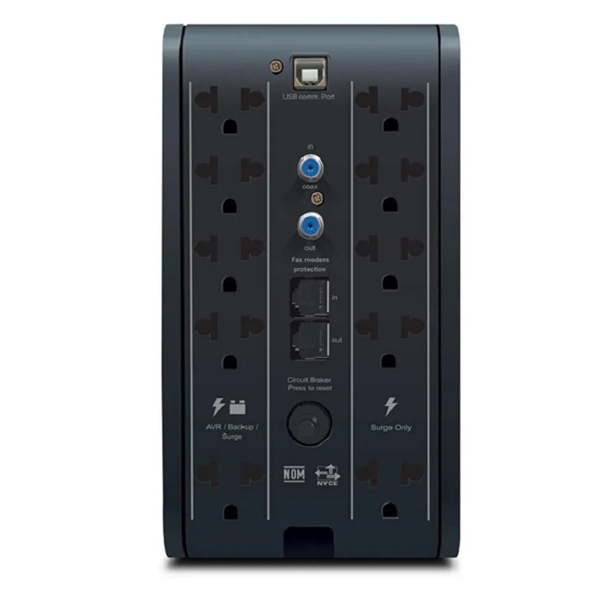 CDP - ESTABILIZADOR UPS CDP R-SMART 1210I 1200VA / 720W  220V COLOR NEGRO