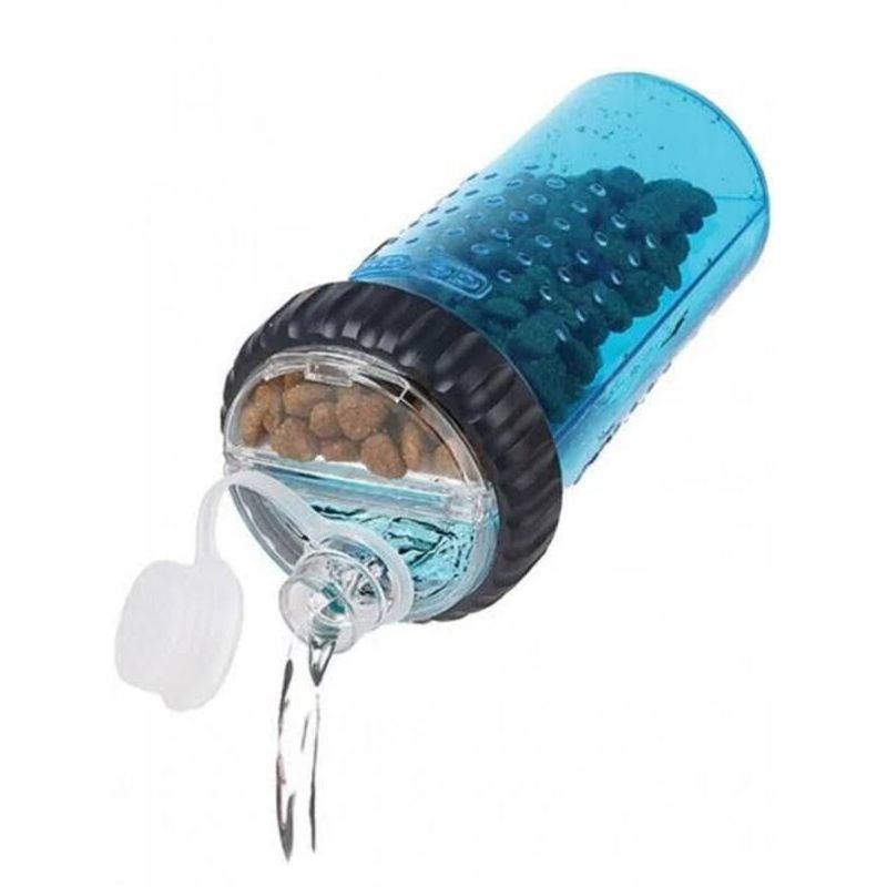GENERICO - Tomatodo Bebedero para Perro Snack Duo Azul