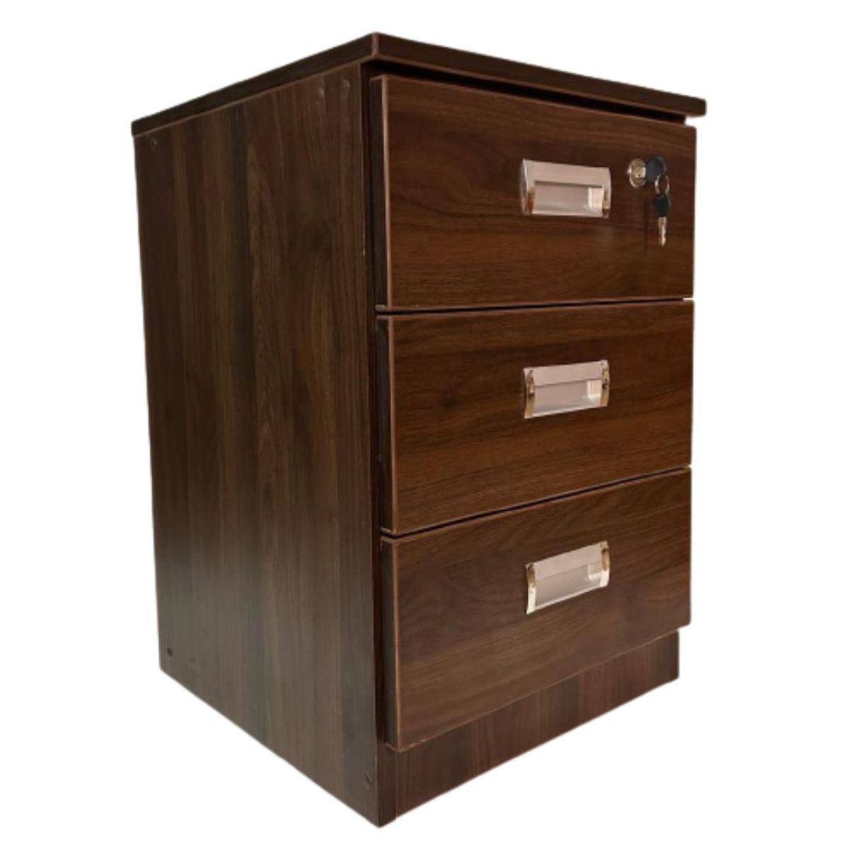 GENERICO - VELADOR DE 03 CAJONES COLOR BRIXTON