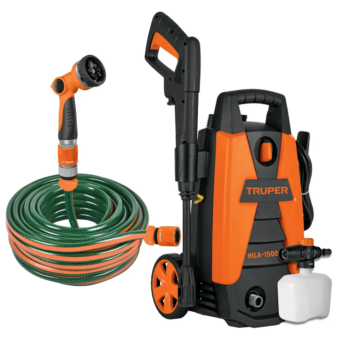 TRUPER - Hidrolavadora alta Presión 1500 PSI manguera 25m Truper ERGO PRO