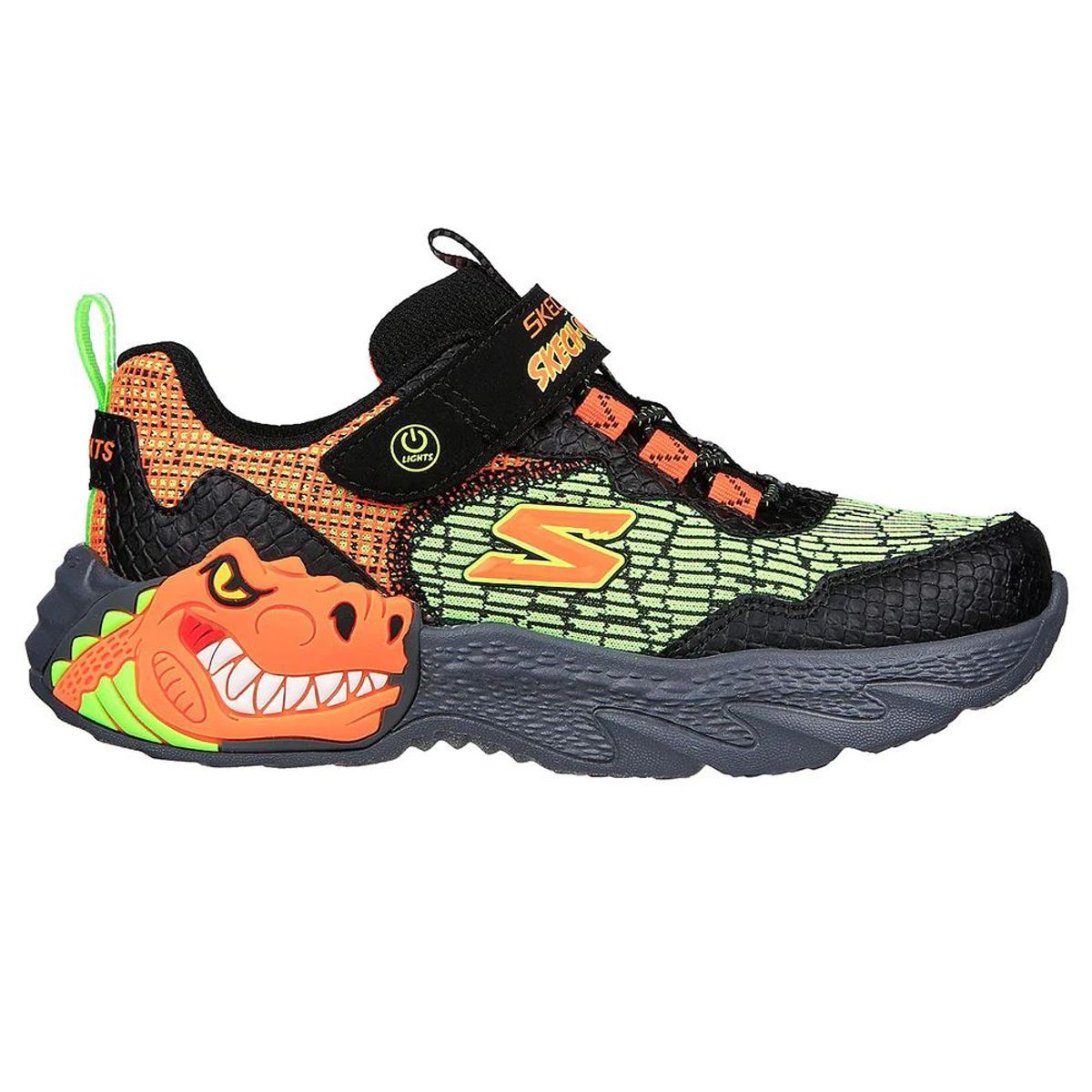 SKECHERS - Zapatillas urbanas skechers dino-lights 400615L-BKOR - negro_.