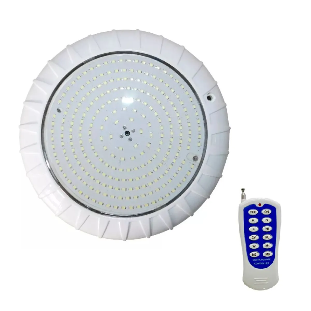 GENERICO - REFLECTOR LED PARA PISCINA ADOSABLE CON CONTROL REMOTO 12V- 18 WATT