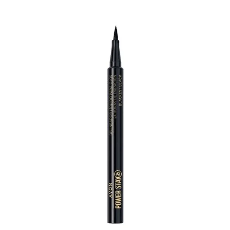 AVON - Delineador Líquido Para Ojos 24h Black Avon Power Stay