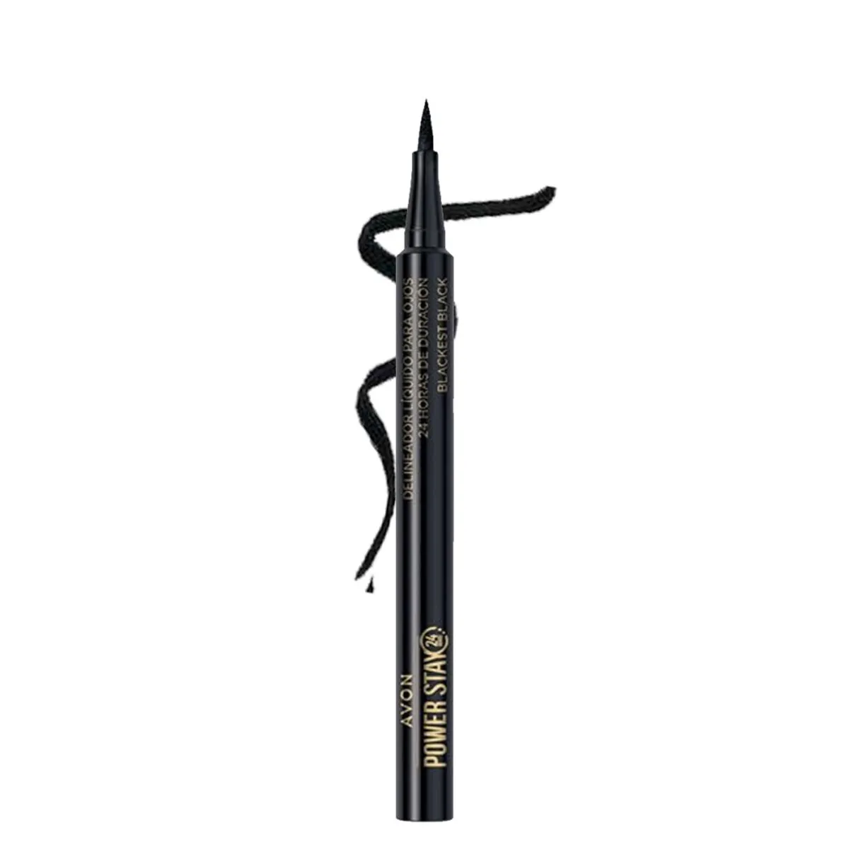 AVON - Delineador Líquido Para Ojos 24h Black Avon Power Stay