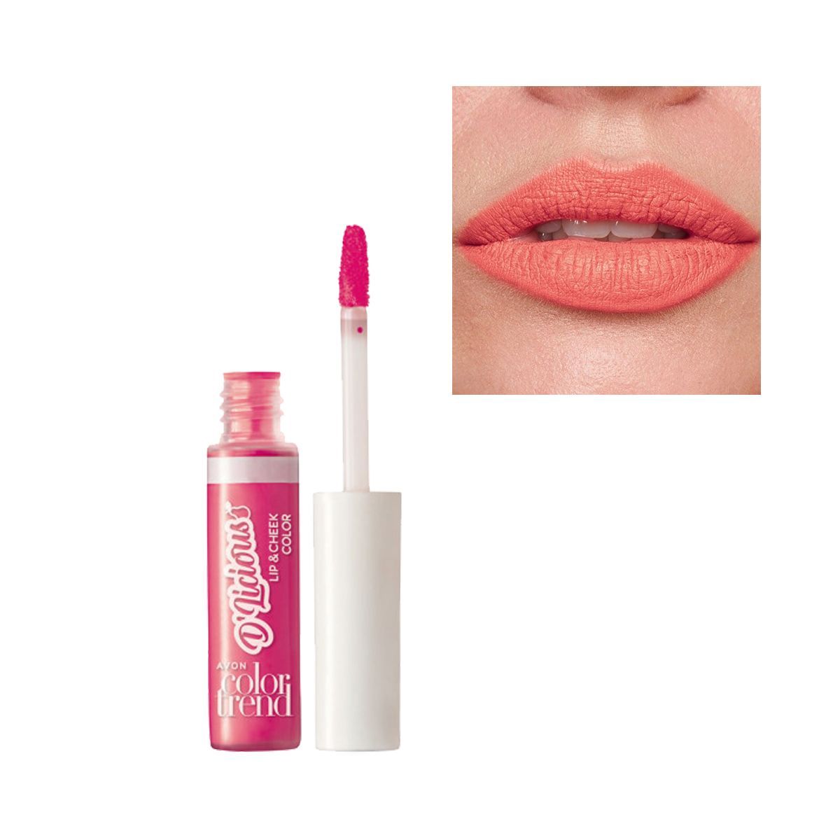 AVON - Labial Líquido Creamy Dlicious Mate 2 En 1 Pera Fresca CT