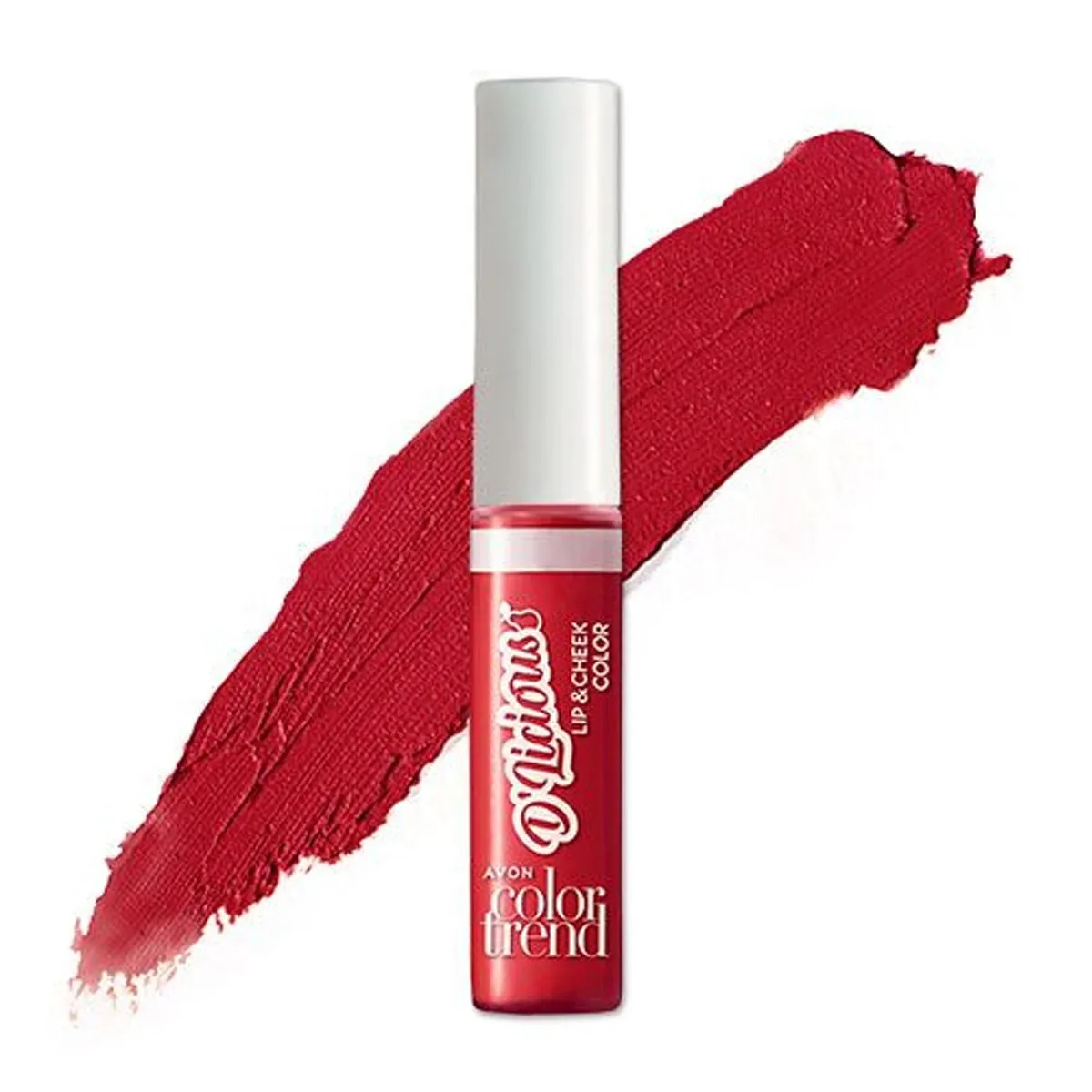 AVON - Labial Líquido Creamy Dlicious Mate 2 En 1 Pera Carmesí CT