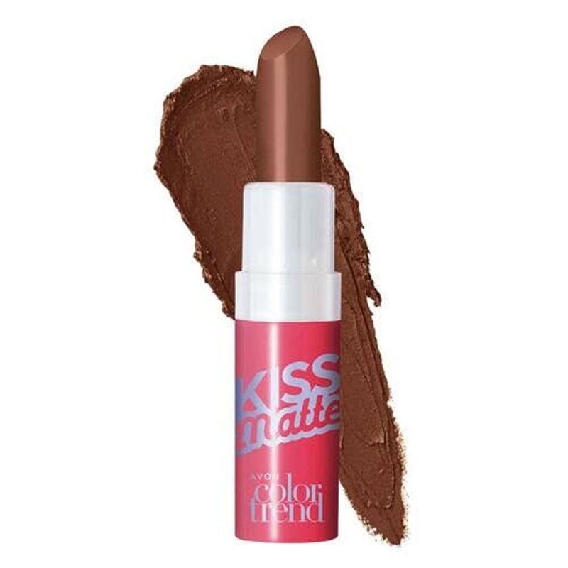 AVON - Lápiz Labial Efecto Mate FPS 15 Café Clasico Color Trend