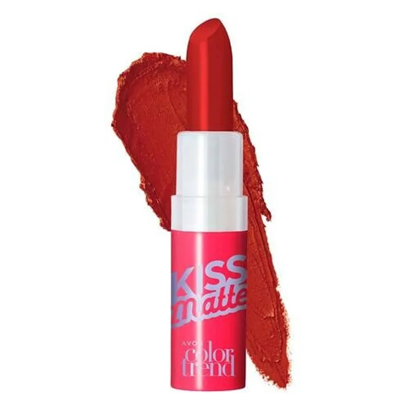 AVON - Lápiz Labial Efecto Mate FPS 15 Rojo Clásico Color Trend