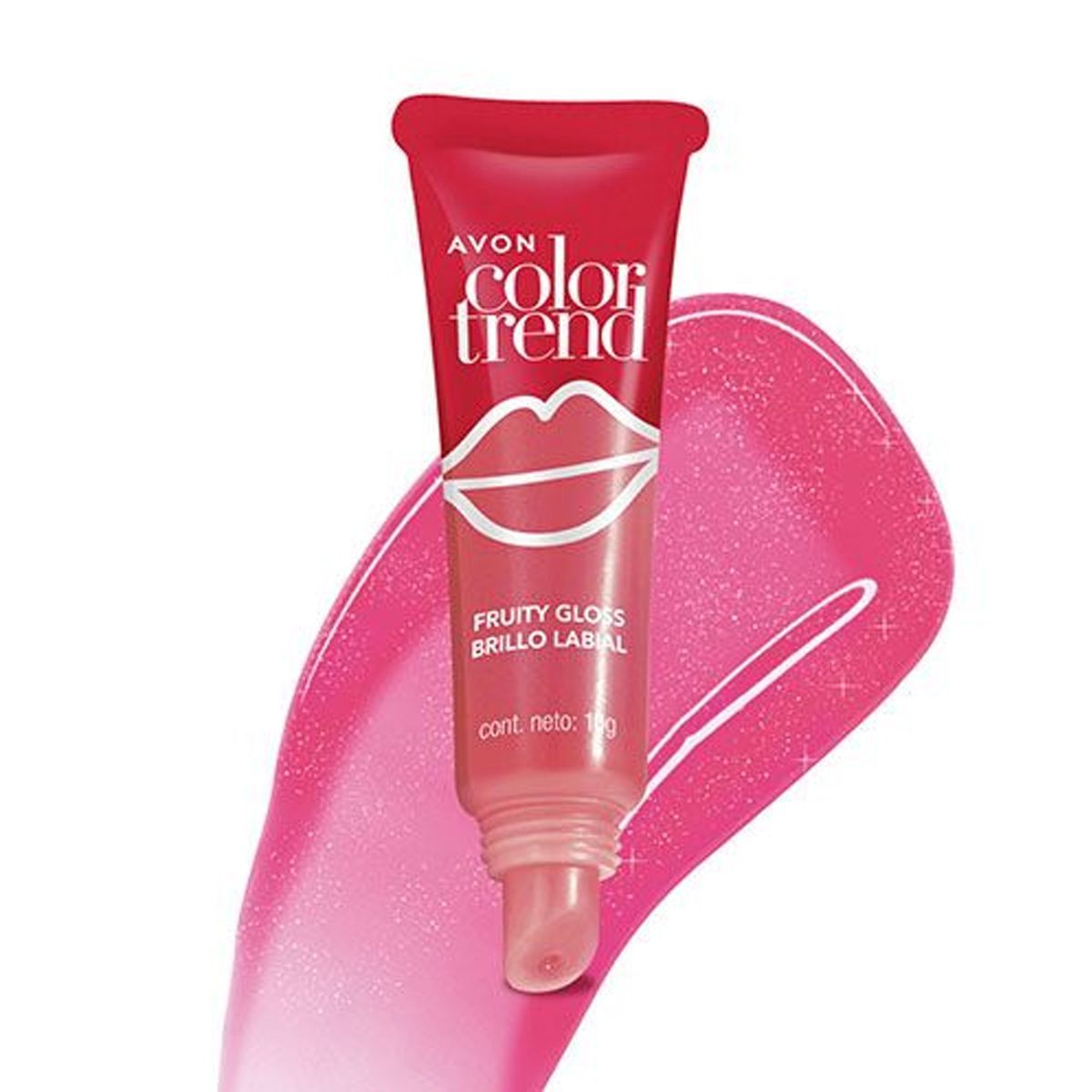 AVON - Fruity Gloss Brillo Labial Fresa Color Trend