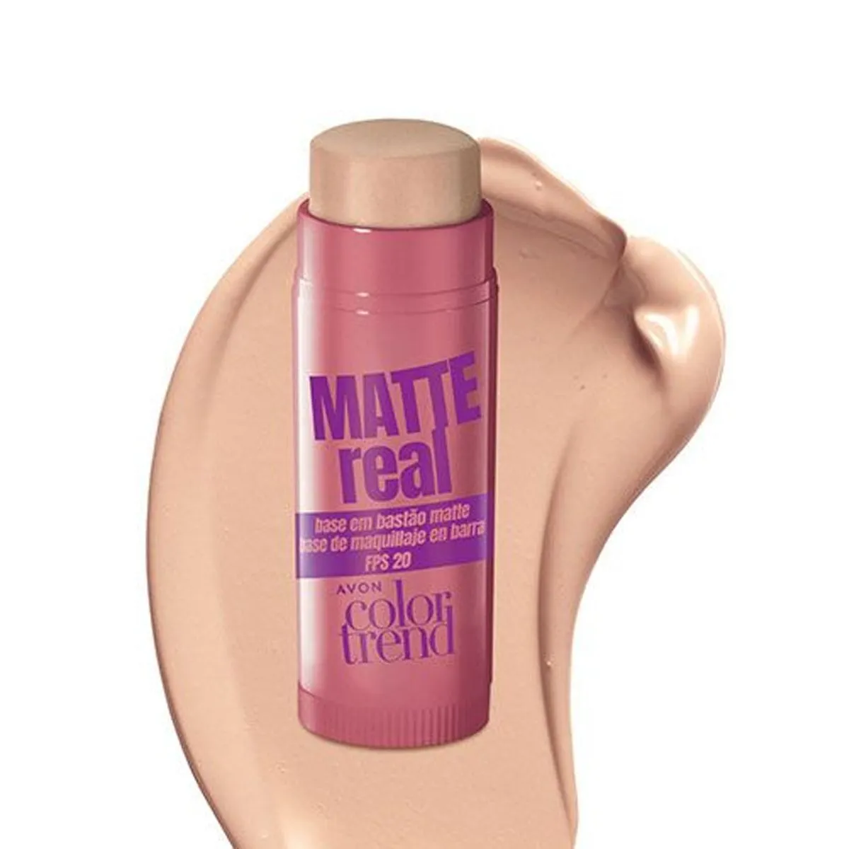 AVON - Base Mate En Barra FPS 20 Claro Matte Real Avon