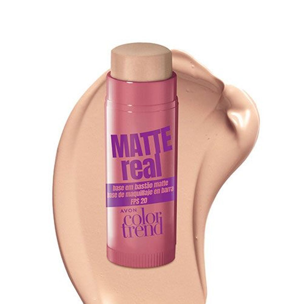 AVON - Base Mate En Barra FPS 20 Claro Matte Real Avon