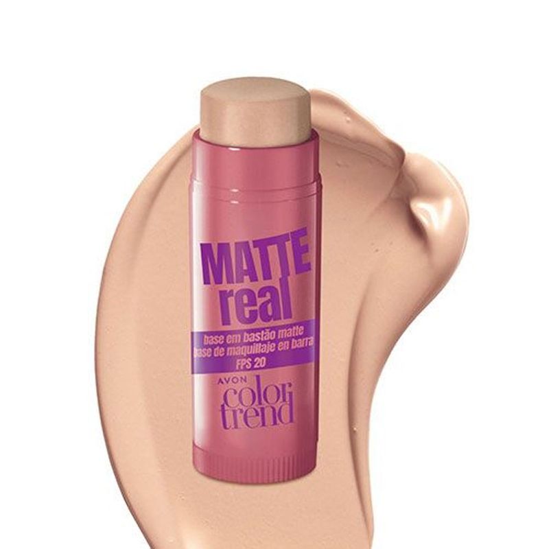 AVON - Base Mate En Barra FPS 20 Claro Matte Real Avon