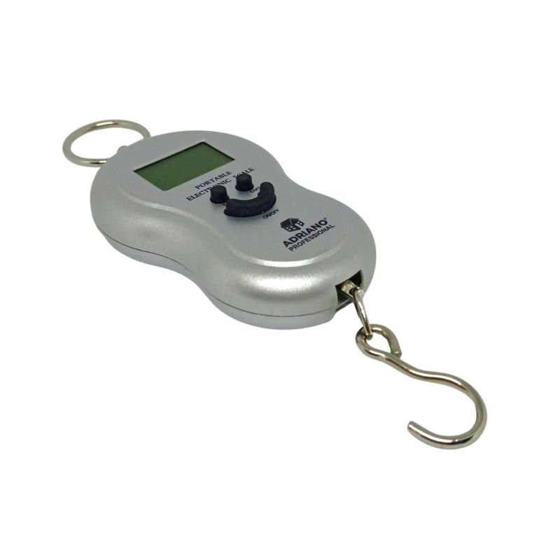 GENERICO - Balanza Digital Gramera Tipo Romana 50kg Para Equipajes Plateado