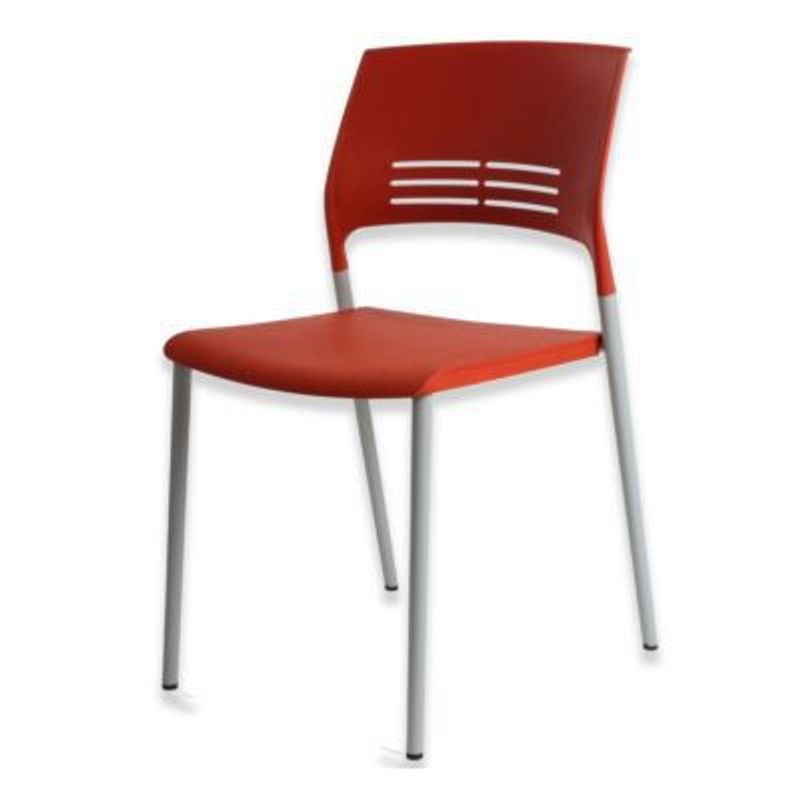 DECORPLAS - Silla Fija Multiuso Pvc Fresh Colors Red - Decorplas
