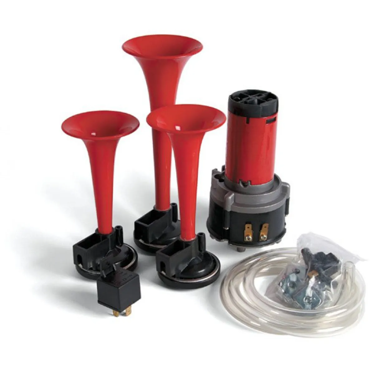 GENERICO - Claxon 3 Cornetas 12v Auto Camioneta Potente Sorpaso