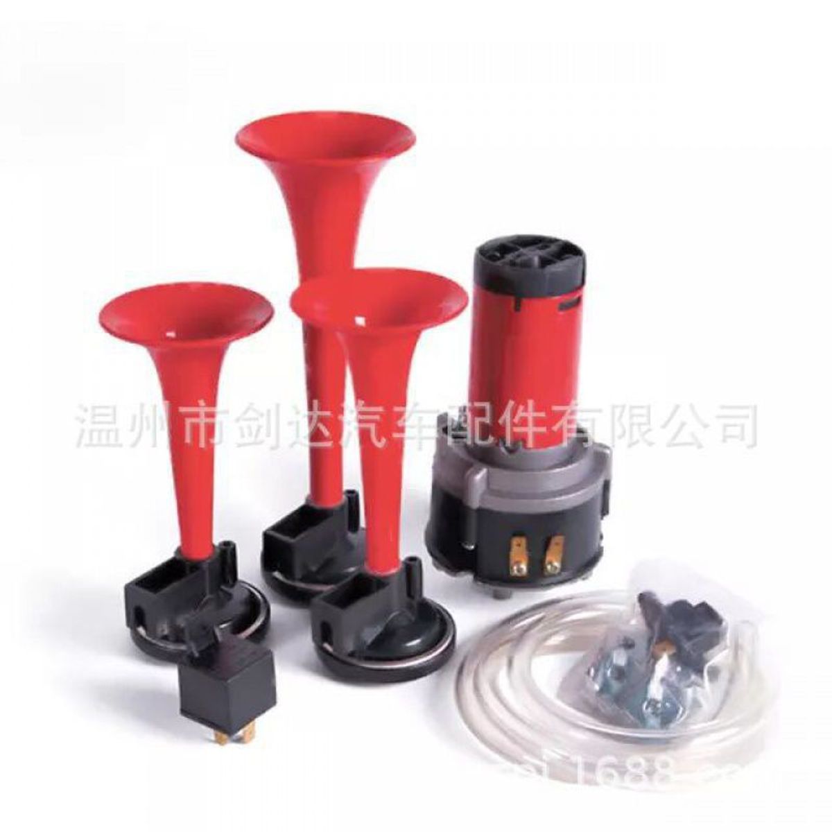 GENERICO - Claxon 3 Cornetas 12v Auto Camioneta Potente Sorpaso