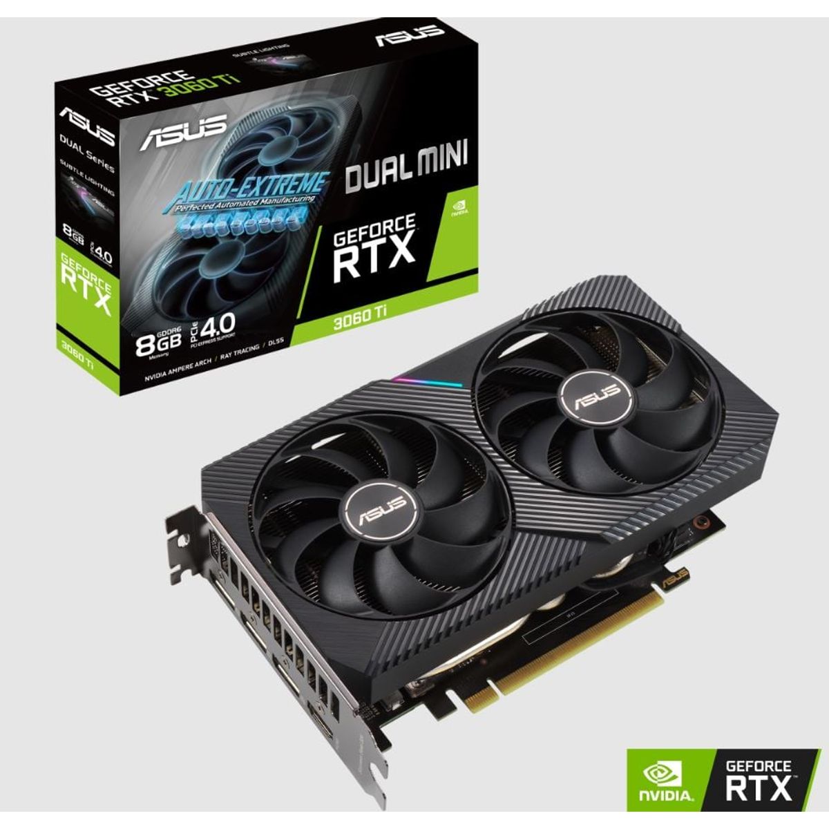 ASUS - Tarjeta de video ASUS Dual GeForce RTX 3060 Ti, OC Edition, 8GB