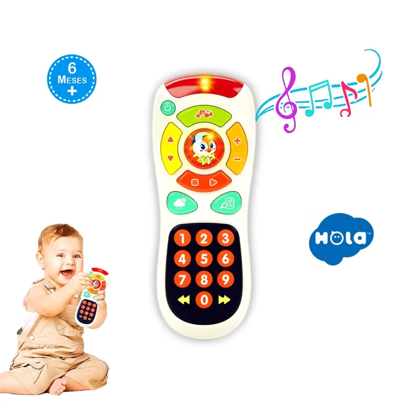 BABY - Juguete Control de TV para Bebés - Musical y Luces