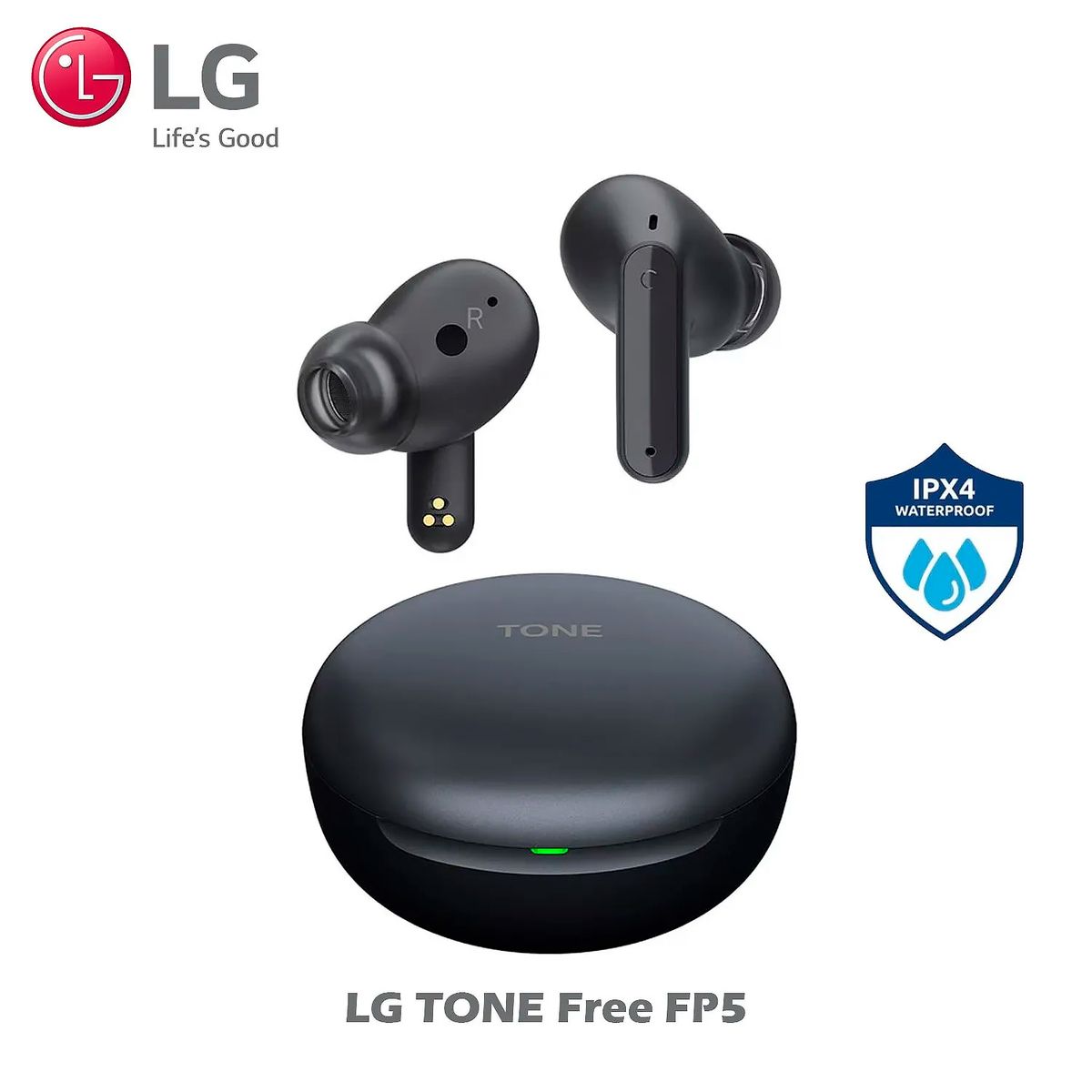 LG - Audífonos LG TONE Free FP5 con Bluetooth y Cancelación Activa