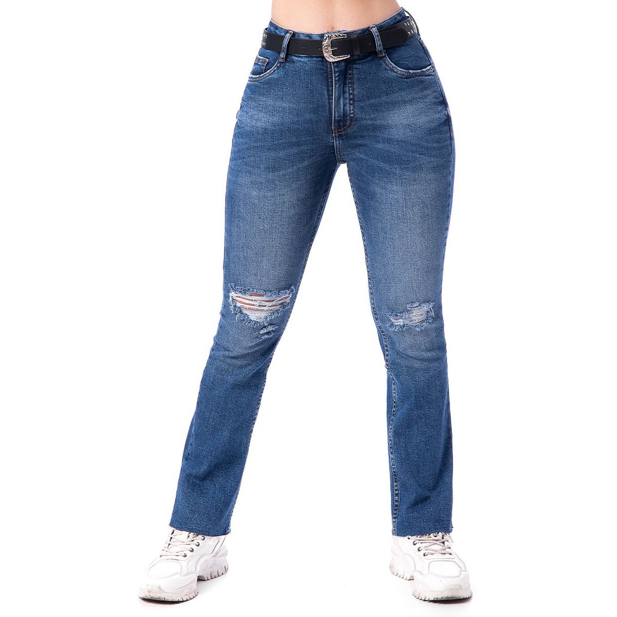 SQUEEZE - Pantalon Moda Denim Stretch Hayni Mujer