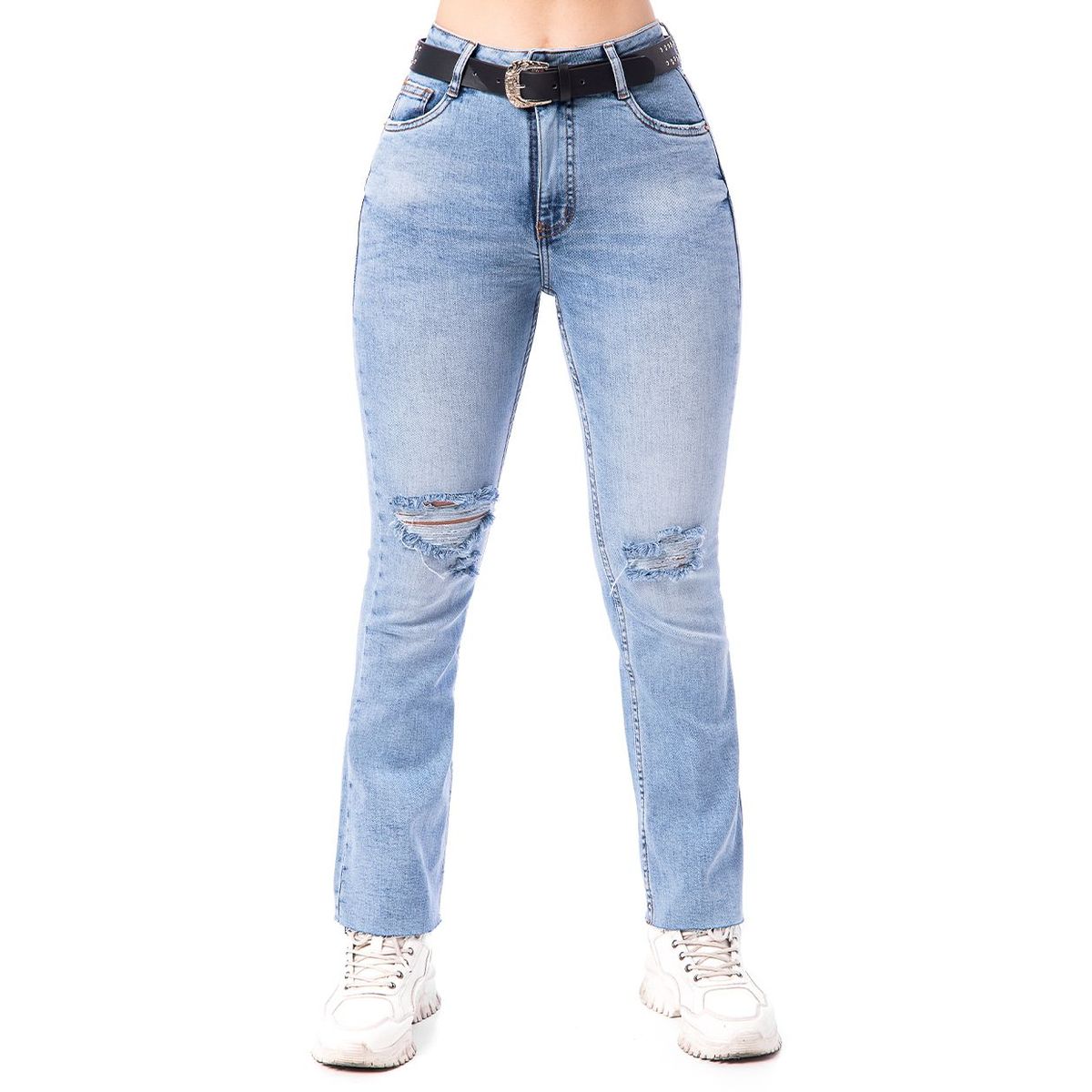 SQUEEZE - Pantalon Moda Denim Stretch Hayni Mujer