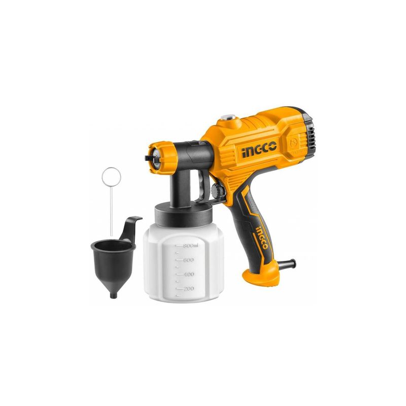 INGCO TOOLS - PISTOLA DE PINTAR 450W ELÉCTRICA COMPRESORA 800ML INGCO.