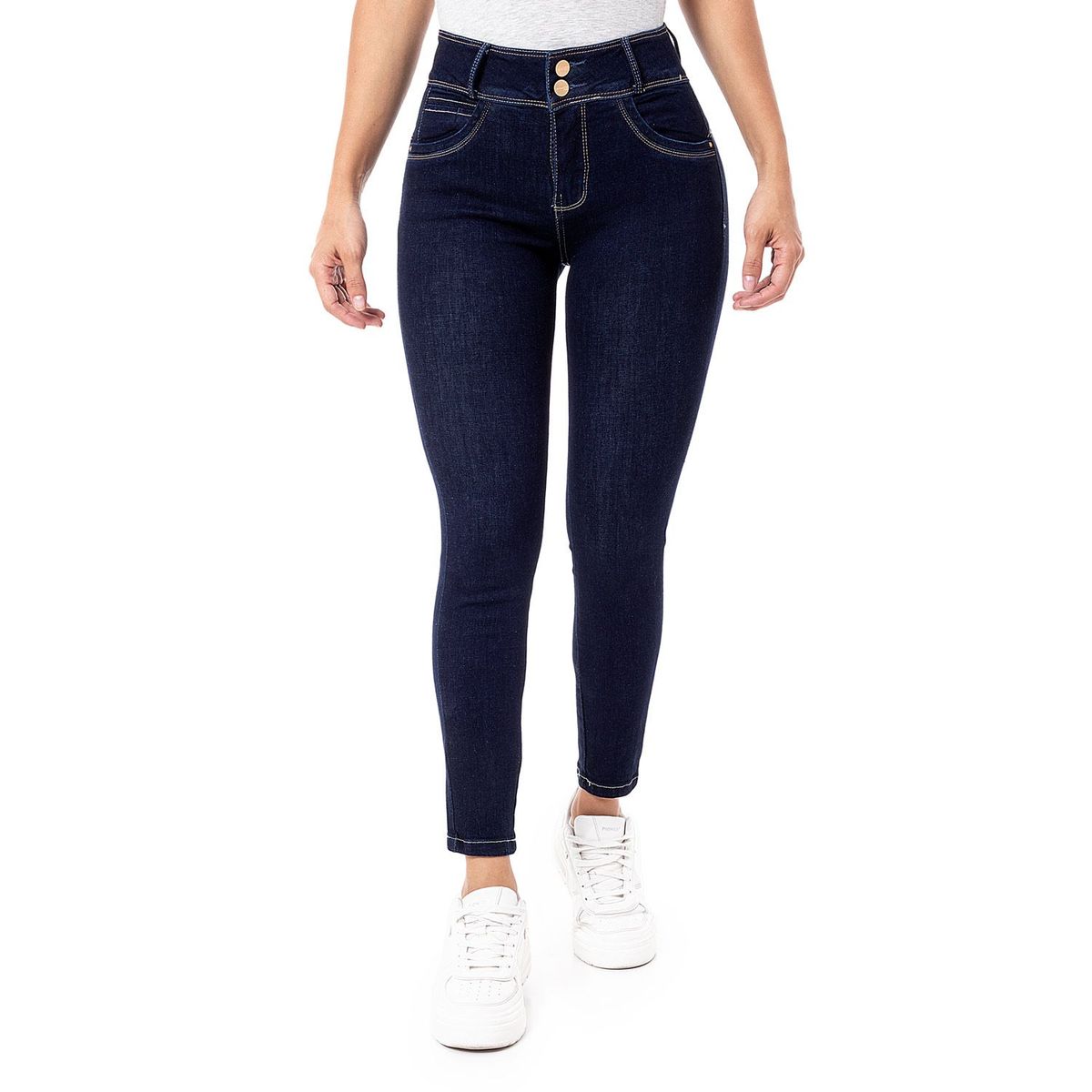 PIONIER - Pantalon Moda Denim Stretch Mujer Janila