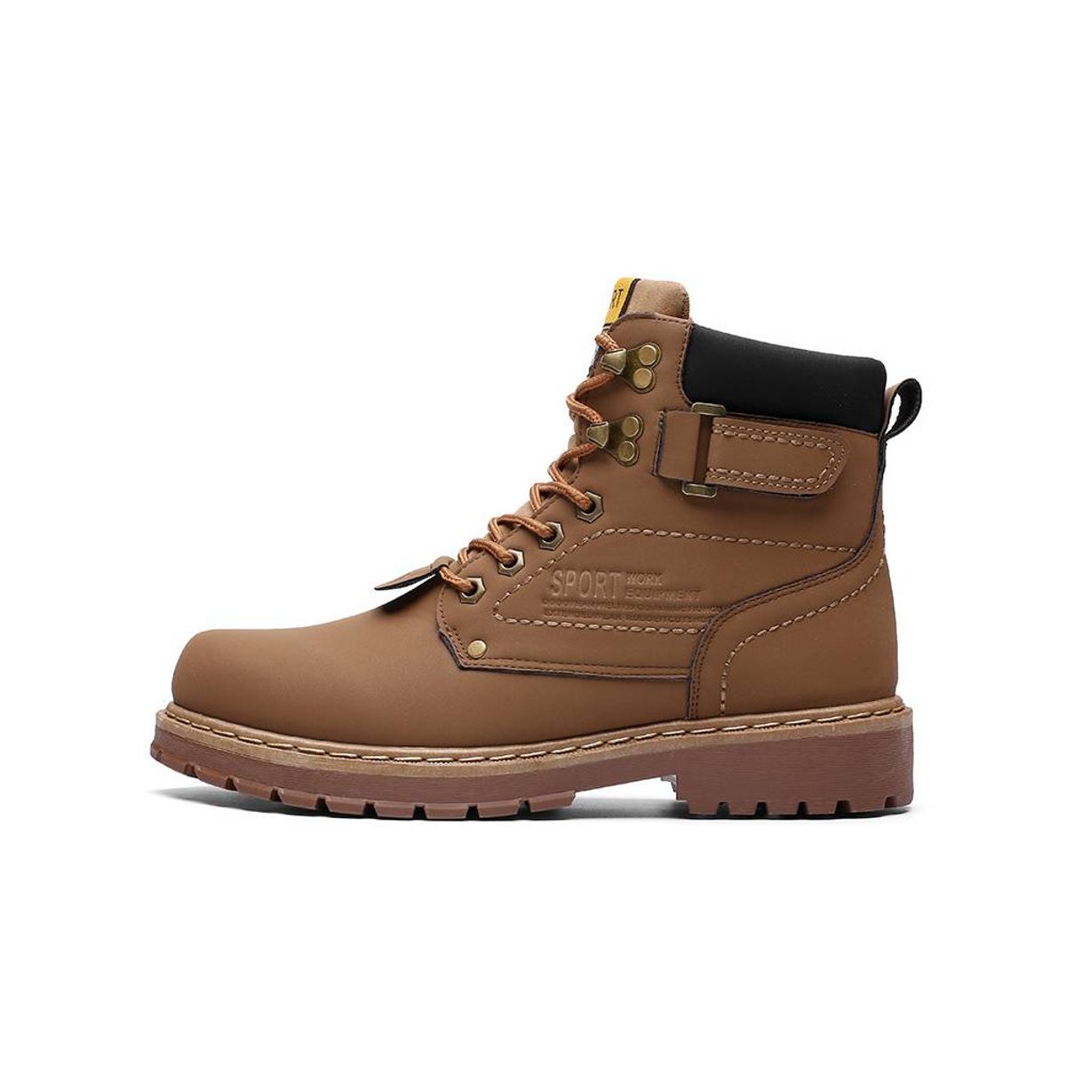 VATYERTY - Botas gamuza sintética Impermeable para el invierno Hombre Beige