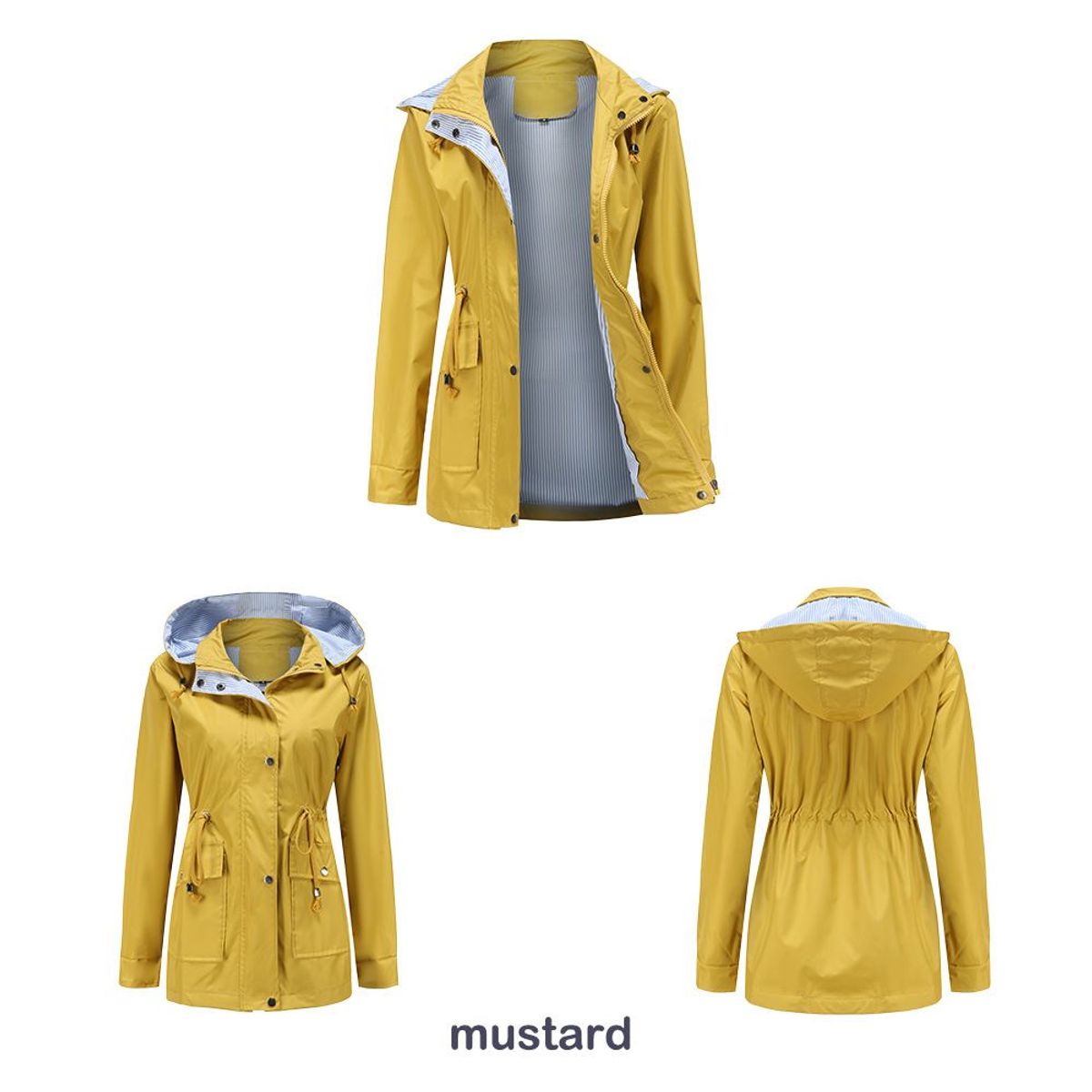 BLWOENS - Casaca de mujer con capucha - Amarillo