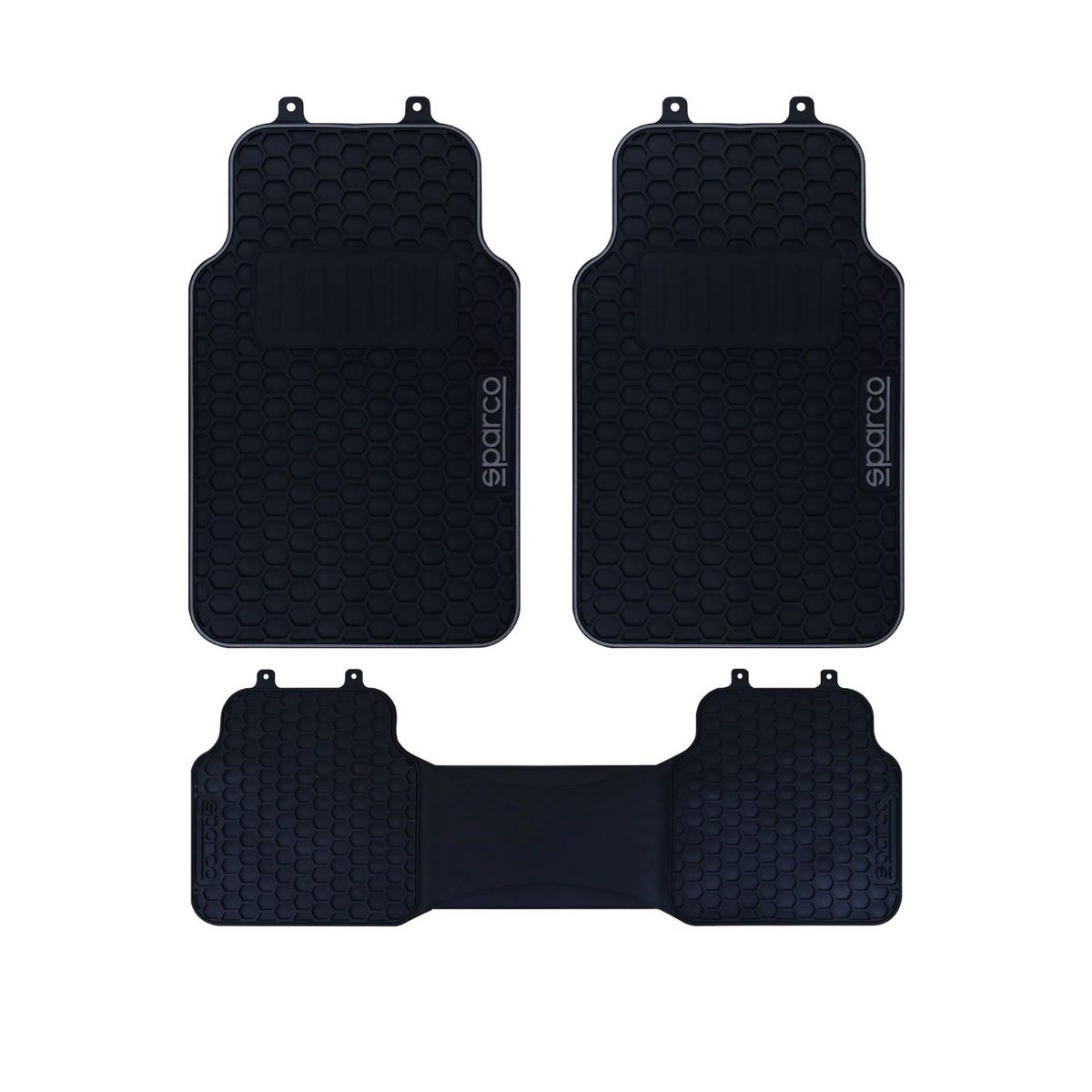 GENERICO - PROTECTOR FUNDA COBRE PISOS 3 PIEZAS SPARCO BORDE GRIS