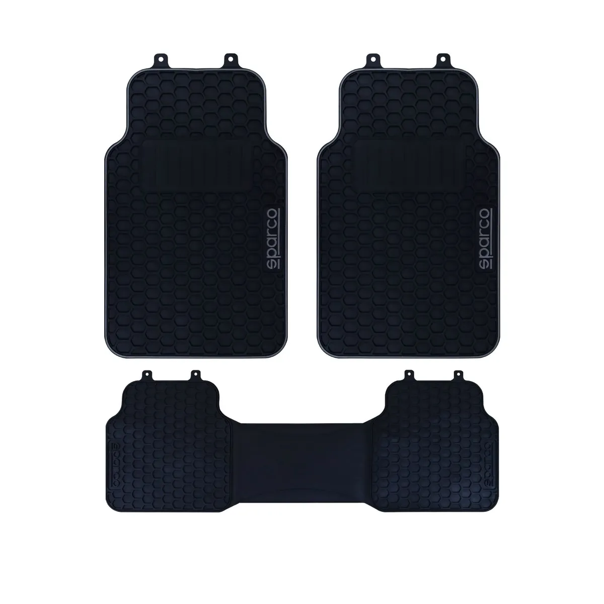 GENERICO - PROTECTOR FUNDA COBRE PISOS 3 PIEZAS SPARCO BORDE GRIS