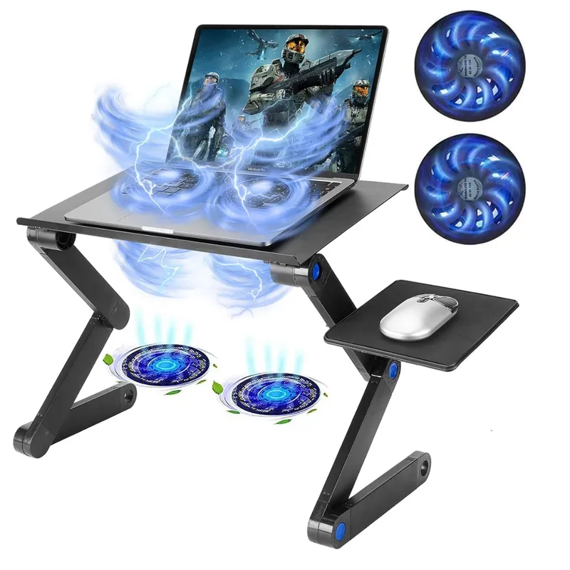 SEISA - Mesa Cooler para Laptop con Sopore Mouse Portatil Inclinable