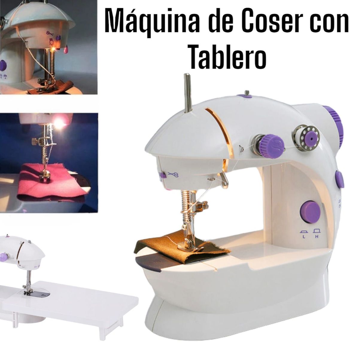 OEM - Máquina de Coser Portátil con Pedal Dual a Corriente