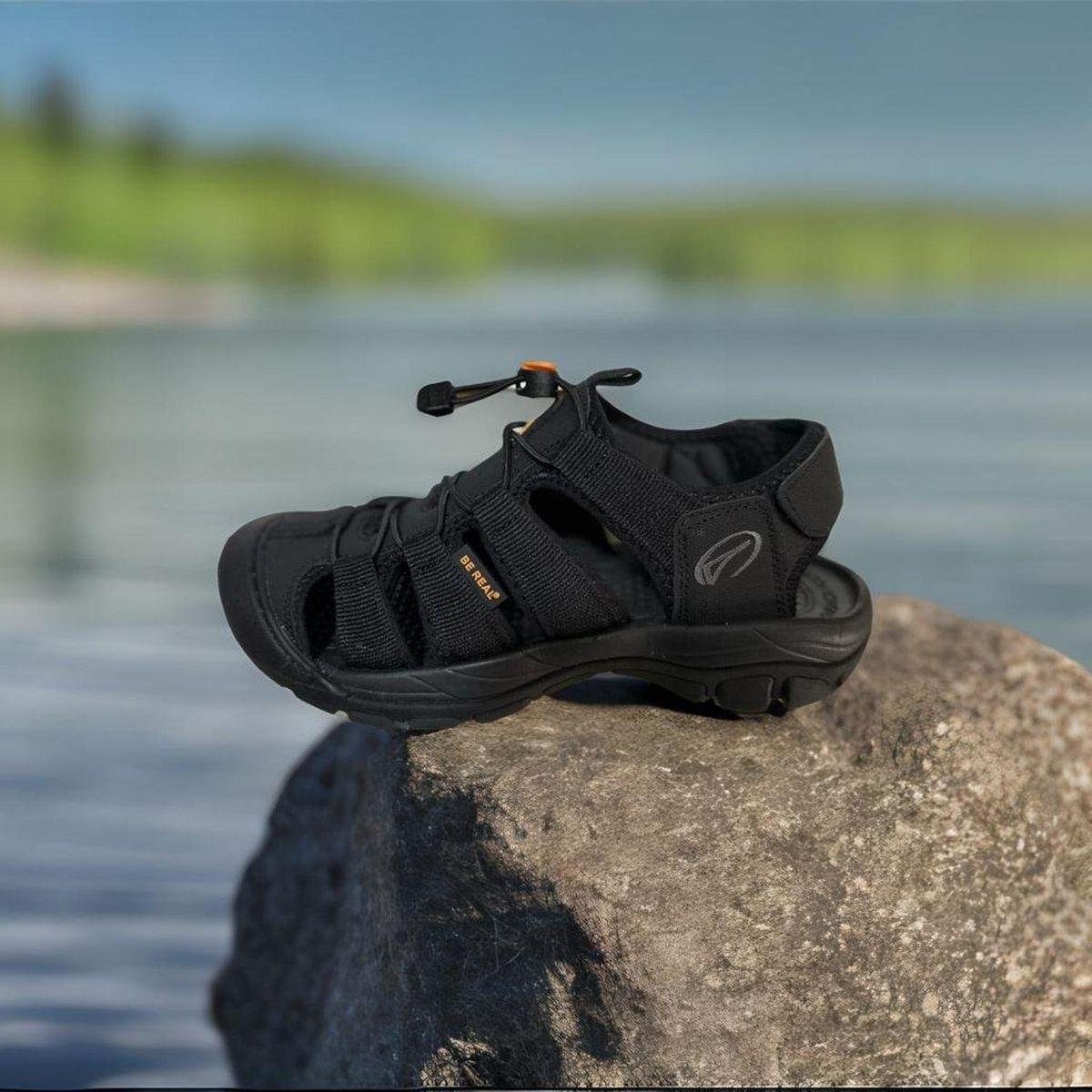 AQUA&MODA - Sandalia Montañera Boltio Antideslizante Aquamoda Unisex SMB1N Negro - Negro