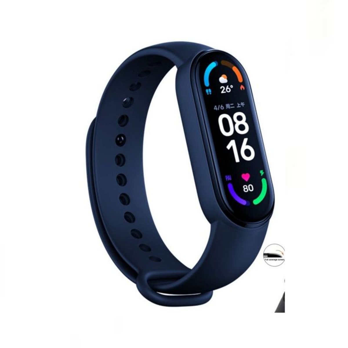 GENERICO - Correa de Silicona Para Xiaomi Mi Band 5,6 Y 7 - AZUL