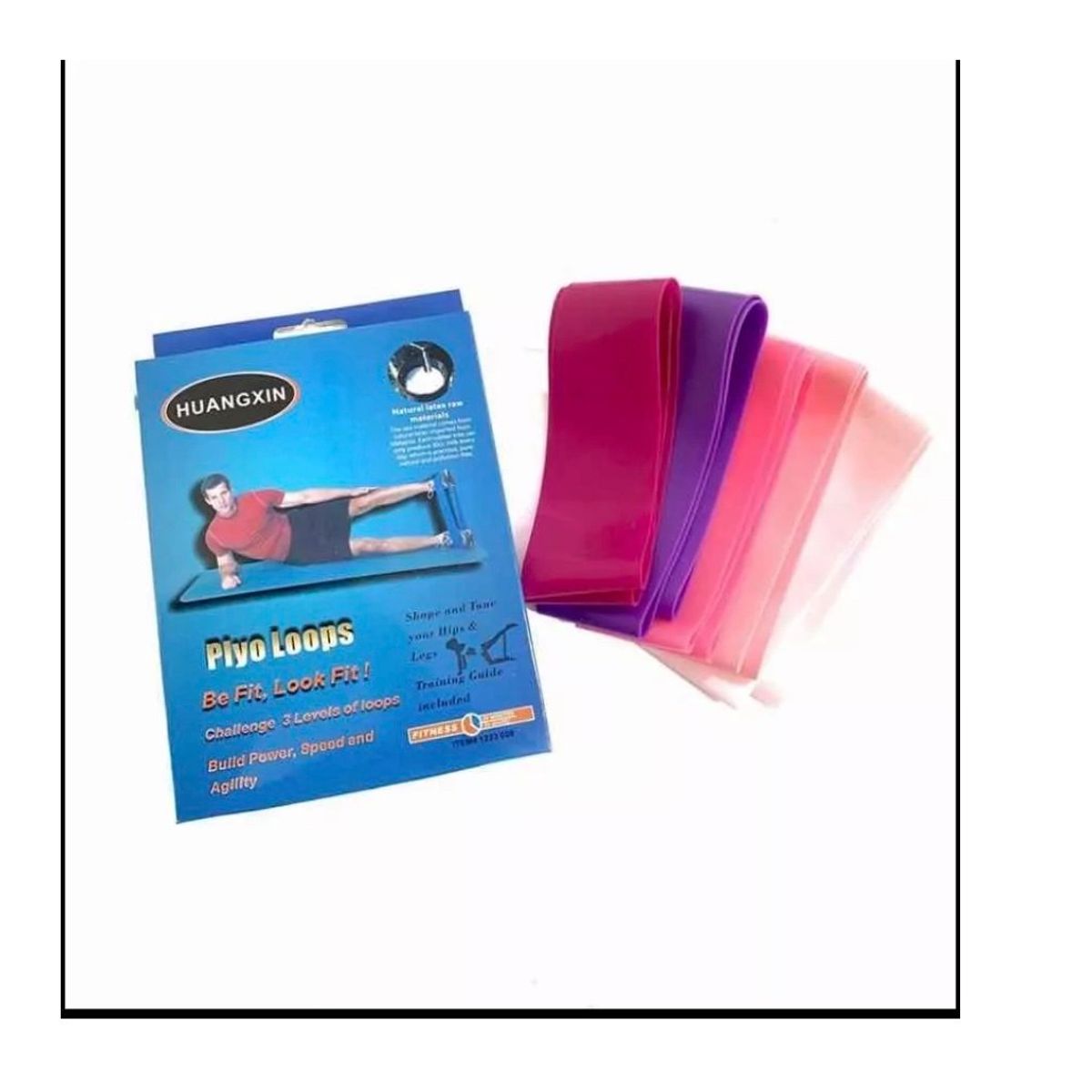 RAMKO - Banda De Resistencia Elástica Set De 5 Ligas Ejercicios