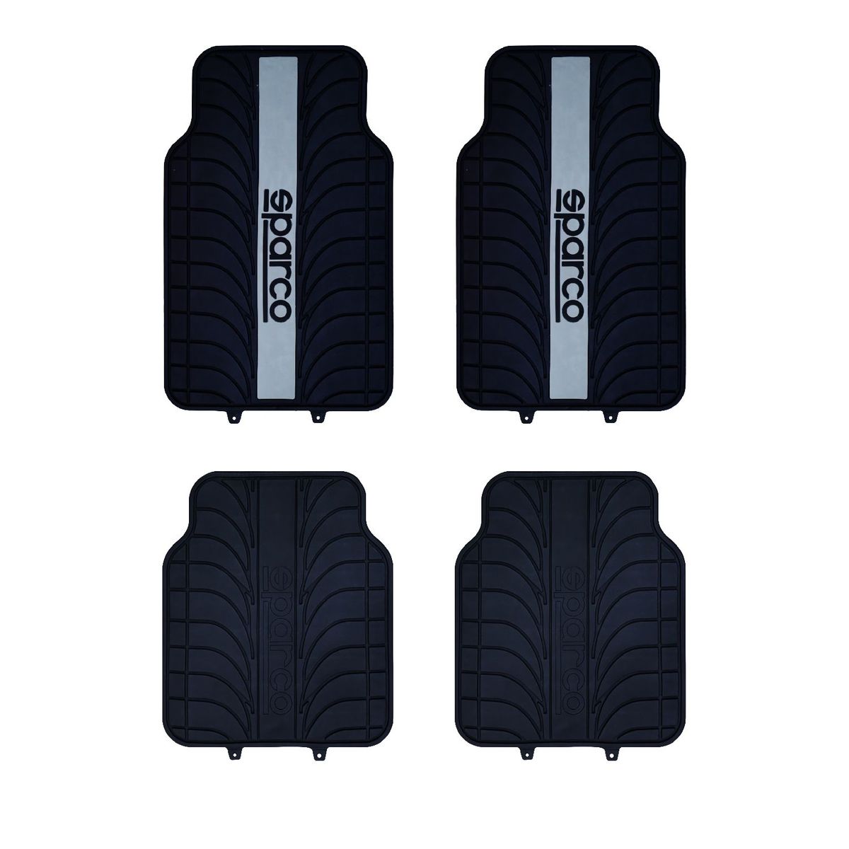 SPARCO - PROTECTOR FUNDA COBRE PISOS 4 PIEZAS SPARCO LINEA GRIS