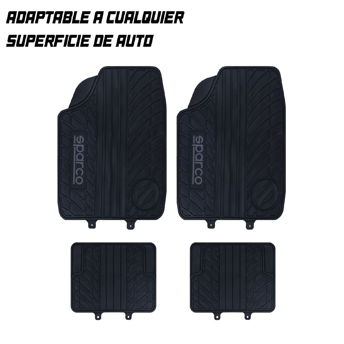 SPARCO - PROTECTOR FUNDA COBRE PISOS 4 PIEZAS SPARCO LOGO